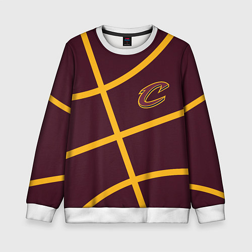 Детский свитшот Кливленд Кавальерс НБА / 3D-Белый – фото 1