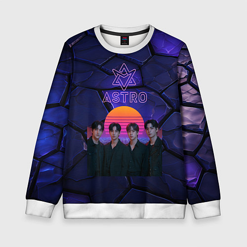 Детский свитшот Astro retro style / 3D-Белый – фото 1