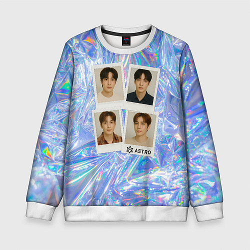 Детский свитшот Astro четыре фото / 3D-Белый – фото 1