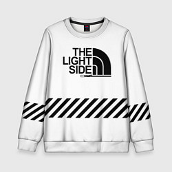 Свитшот детский The light side, цвет: 3D-белый