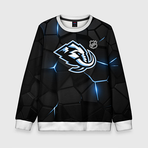 Детский свитшот Юта Маммот - НХЛ хоккей / 3D-Белый – фото 1