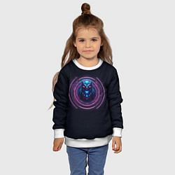Свитшот детский Магическая сова, цвет: 3D-белый — фото 2
