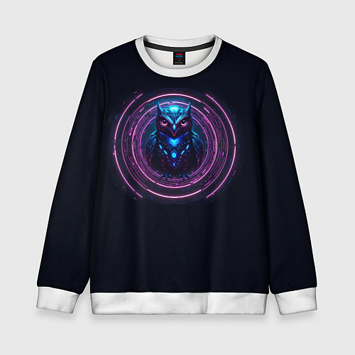 Детский свитшот Магическая сова / 3D-Белый – фото 1