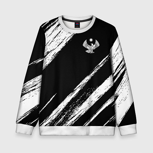 Детский свитшот Дагестан - брызги / 3D-Белый – фото 1