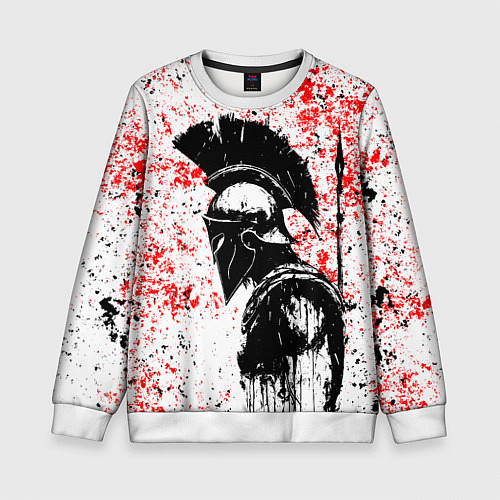 Детский свитшот Воин Спарты / 3D-Белый – фото 1