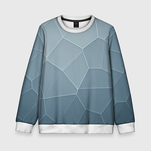 Детский свитшот Текстура из неровных плит / 3D-Белый – фото 1