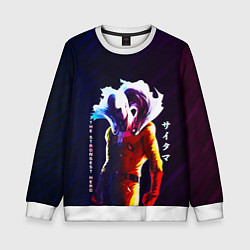 Свитшот детский Anime OPM Saitama The Strongest Hero, цвет: 3D-белый