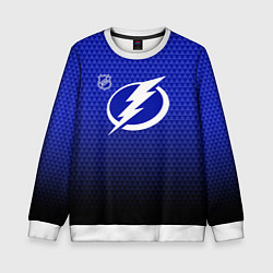 Детский свитшот Тампа Бэй Лайтнинг - синий градиент