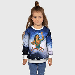 Свитшот детский Lana Del Rey танцует, цвет: 3D-белый — фото 2