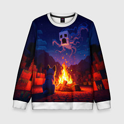 Свитшот детский Собака и гаст, цвет: 3D-белый