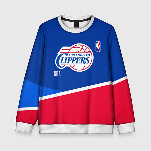 Детский свитшот LA Clippers - basketball / 3D-Белый – фото 1