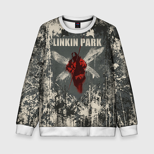 Детский свитшот Linkin Park - Hybrid Theory / 3D-Белый – фото 1