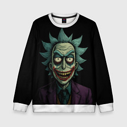 Свитшот детский Рик Джокер, цвет: 3D-белый