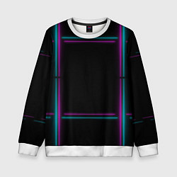 Детский свитшот Neon pink light blue