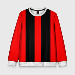 Детский свитшот Color black red lines