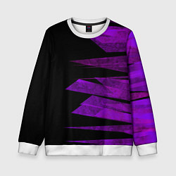 Детский свитшот Color purple black stripes