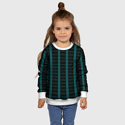 Свитшот детский Color blue dark stripe, цвет: 3D-белый — фото 2