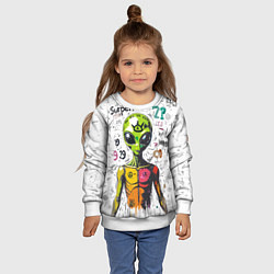 Свитшот детский Вы не одиноки, цвет: 3D-белый — фото 2