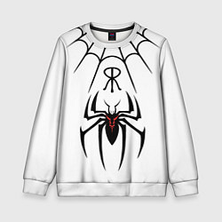 Детский свитшот Паук на белом - the web of Fate