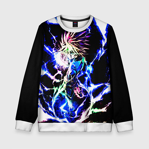 Детский свитшот Аниме Hunter x Hunter Киллуа / 3D-Белый – фото 1