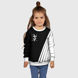 Свитшот детский Doom white geometry, цвет: 3D-белый — фото 2