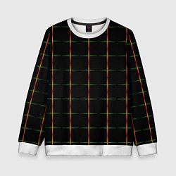 Детский свитшот Color black orange green crosses