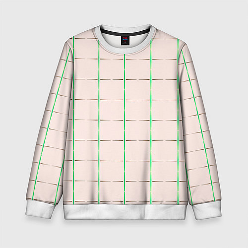 Детский свитшот Color white stripes / 3D-Белый – фото 1