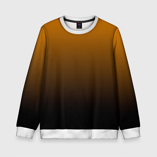 Детский свитшот Orange gradient / 3D-Белый – фото 1