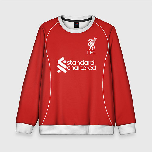 Детский свитшот Диого Жота Ливерпуль домашняя форма / 3D-Белый – фото 1