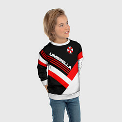 Свитшот детский Umbrella - classic uniform, цвет: 3D-белый — фото 2