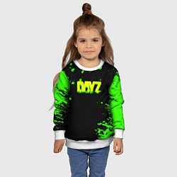 Свитшот детский Dayz кислотное краски логотип, цвет: 3D-белый — фото 2