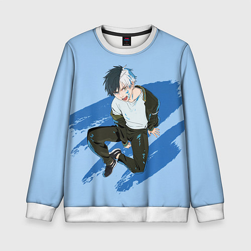 Детский свитшот Харука Сакура - Ветролом / 3D-Белый – фото 1
