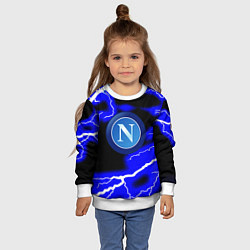 Свитшот детский Napoli blue storm, цвет: 3D-белый — фото 2