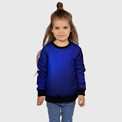 Свитшот детский Синий с затемнением текстура, цвет: 3D-черный — фото 2