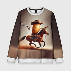 Свитшот детский Дикая картошка, цвет: 3D-белый