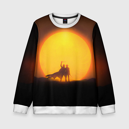 Детский свитшот Paul Atreides and Chani / 3D-Белый – фото 1