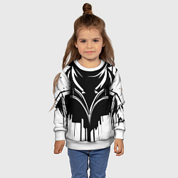 Свитшот детский Авиатор черный, цвет: 3D-белый — фото 2