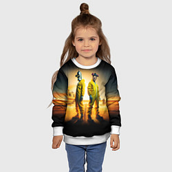 Свитшот детский Хайзенберг и Бендер пустились во все тяжкие, цвет: 3D-белый — фото 2