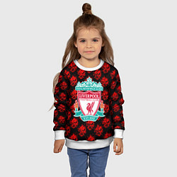 Свитшот детский Liverpool samurai, цвет: 3D-белый — фото 2