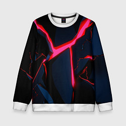Свитшот детский Neon glow, цвет: 3D-белый
