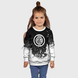 Свитшот детский Inter белый всплеск краско, цвет: 3D-белый — фото 2