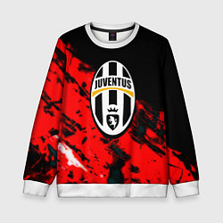 Свитшот детский Juventus кераски текстура, цвет: 3D-белый
