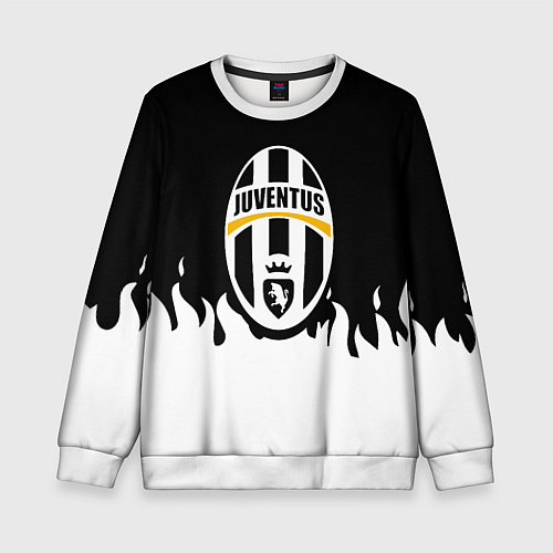 Детский свитшот Juventus белый огонь / 3D-Белый – фото 1