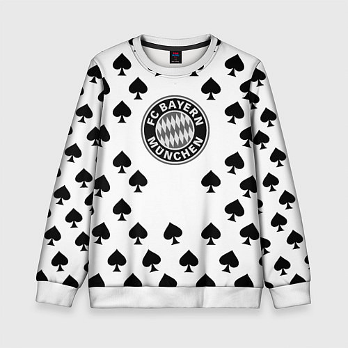 Детский свитшот Bayern Mnchen пики / 3D-Белый – фото 1