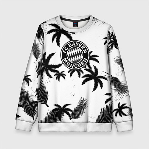 Детский свитшот Бавария Мюнхен тропики / 3D-Белый – фото 1