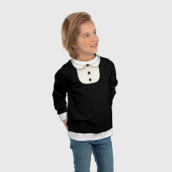 Свитшот детский Девочка Уэнздей Аддамс, цвет: 3D-белый — фото 2