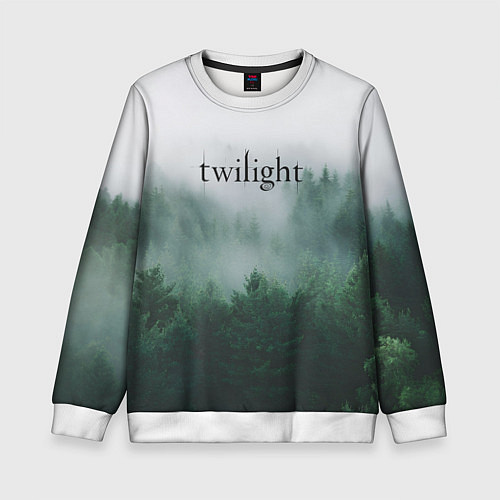 Детский свитшот Twilight forest / 3D-Белый – фото 1