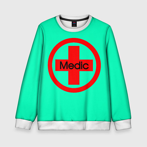 Детский свитшот Medic / 3D-Белый – фото 1
