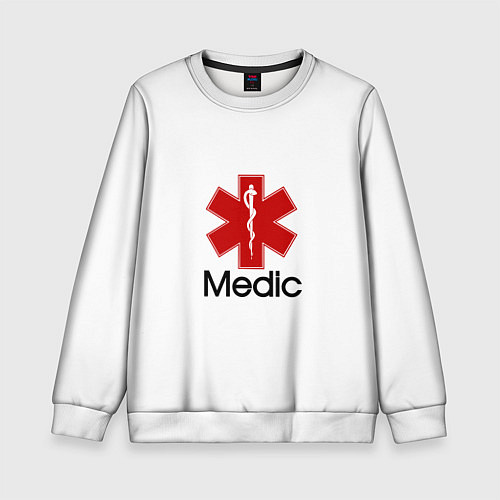Детский свитшот Медик / 3D-Белый – фото 1