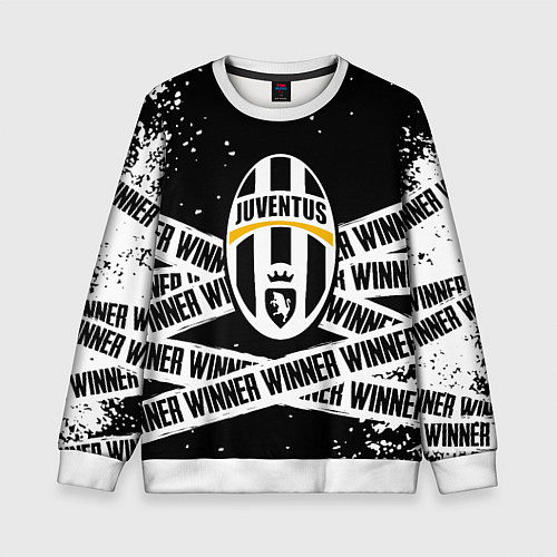 Детский свитшот Juventus подедитель краски / 3D-Белый – фото 1